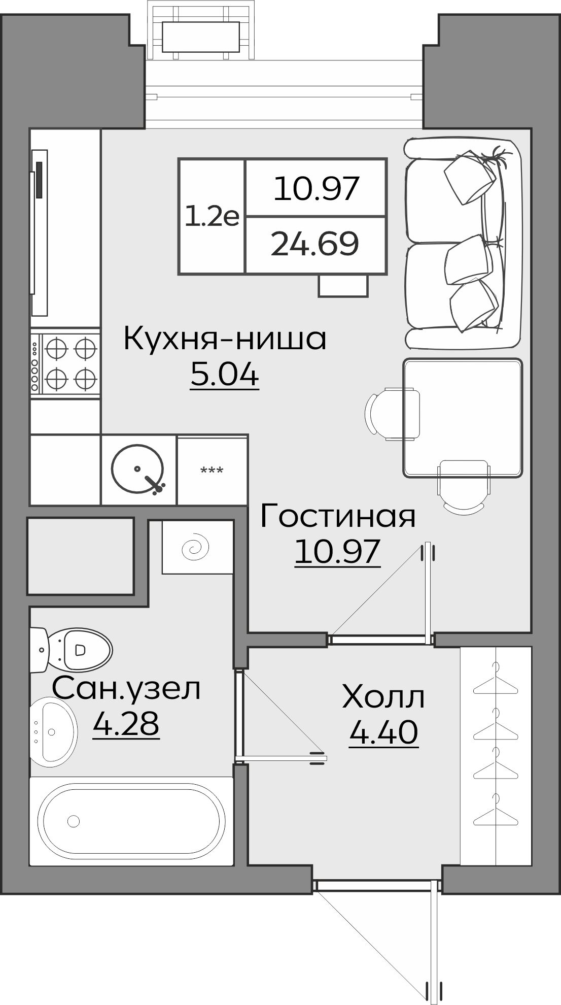 Планировка квартиры — новостройки Казани