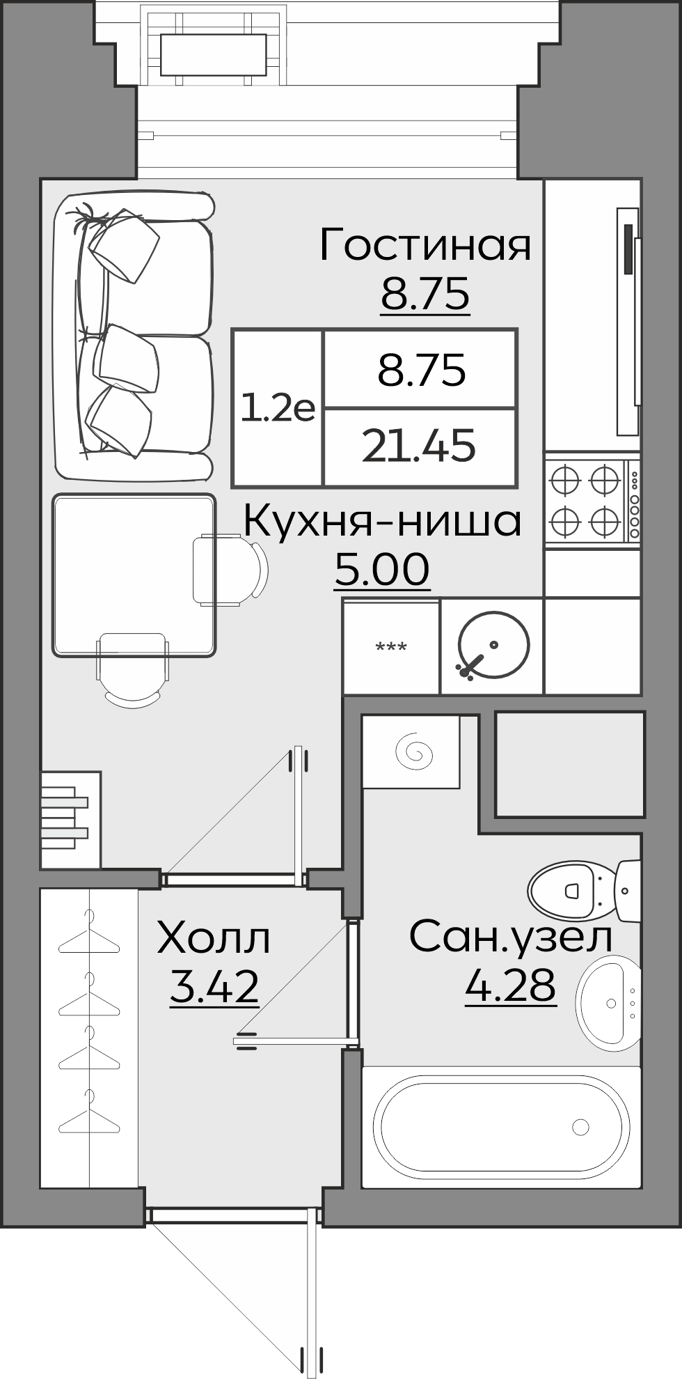 Планировка квартиры — новостройки Казани