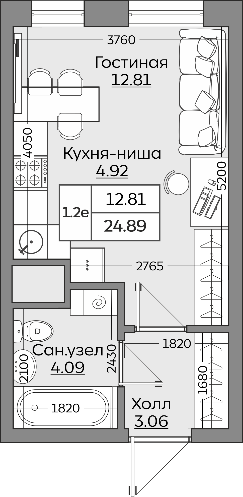 Планировка квартиры — новостройки Казани