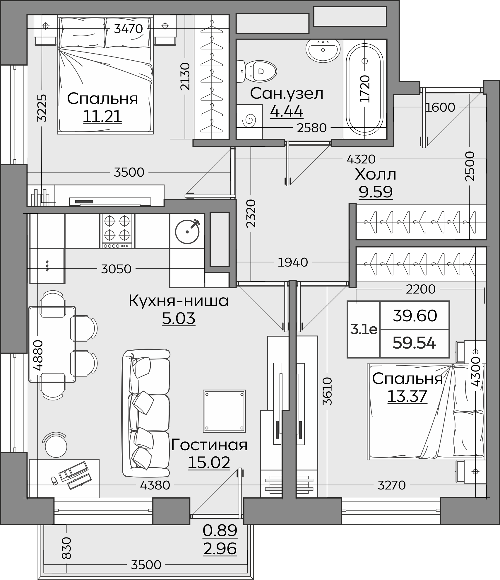 Планировка квартиры — новостройки Казани