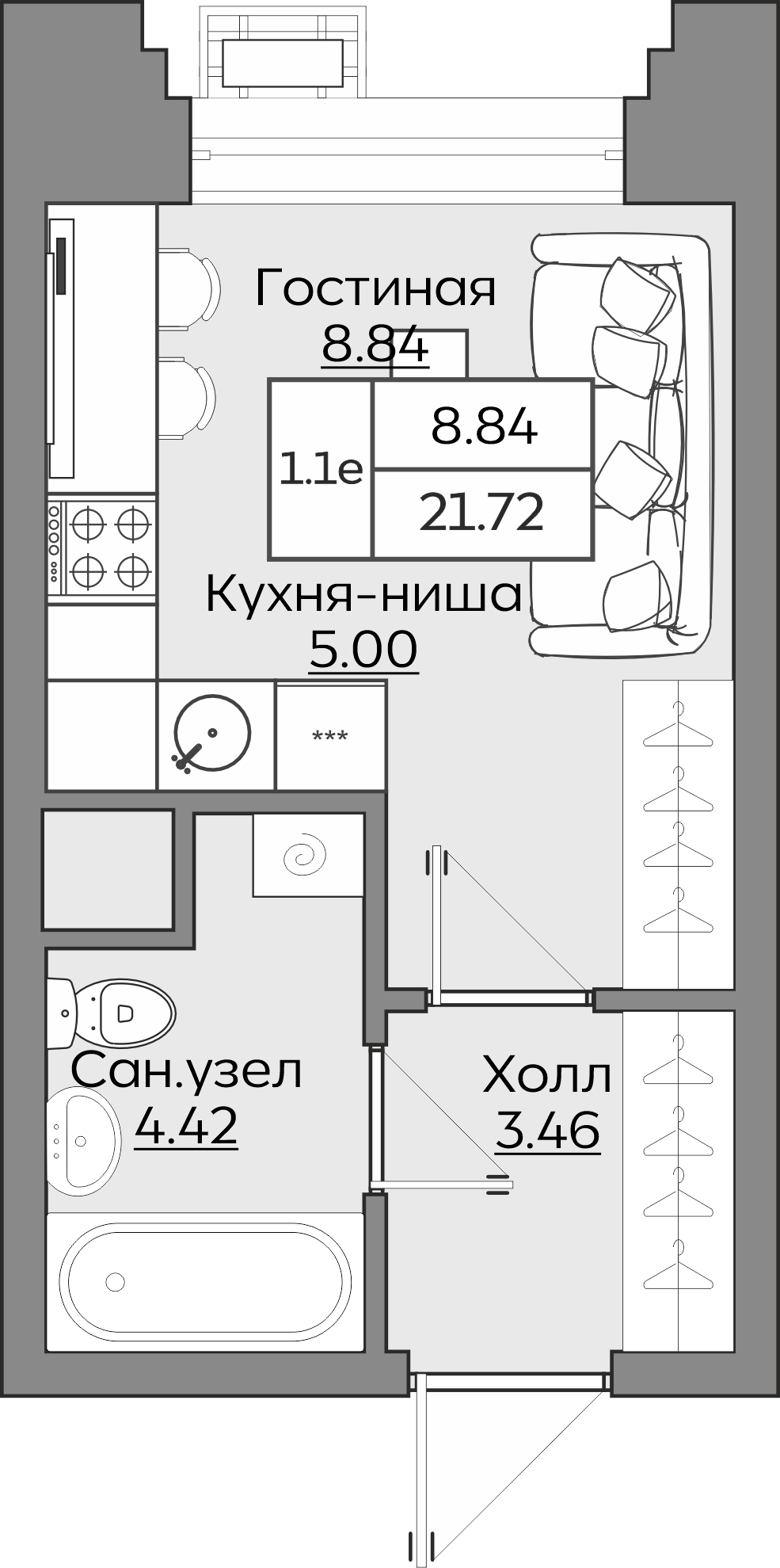 Планировка квартиры — новостройки Казани