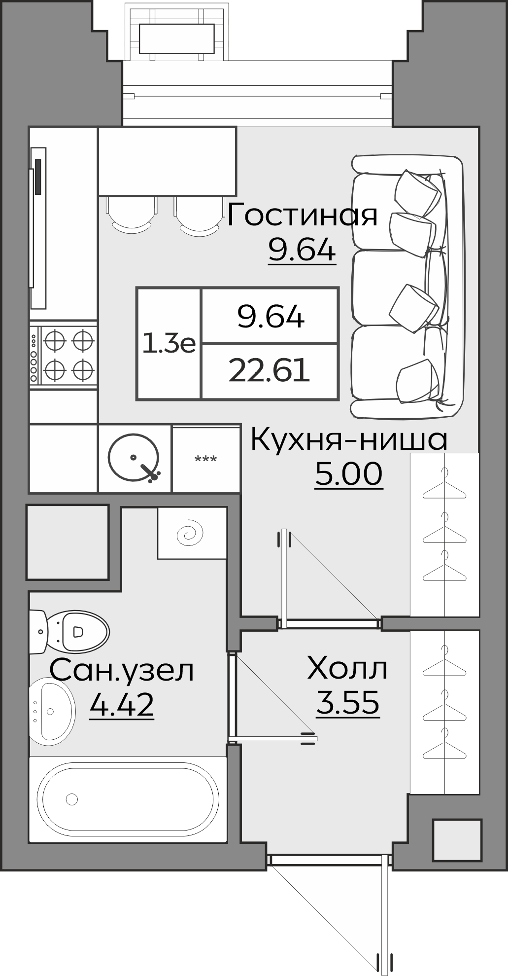 Планировка квартиры — новостройки Казани