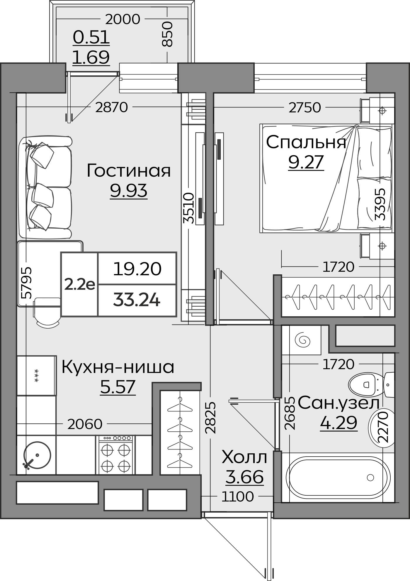 Планировка квартиры — новостройки Казани