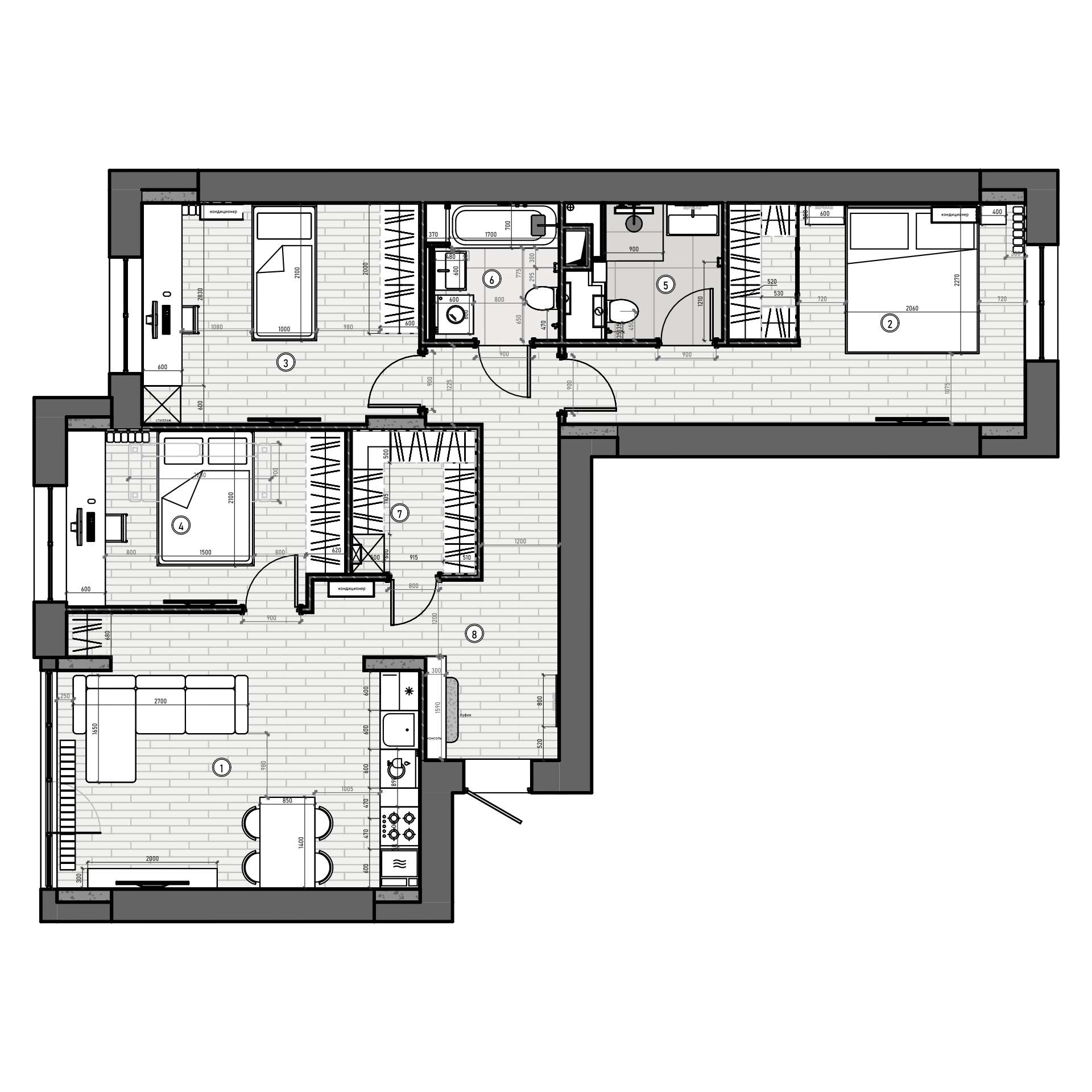 Планировка квартиры — новостройки Казани