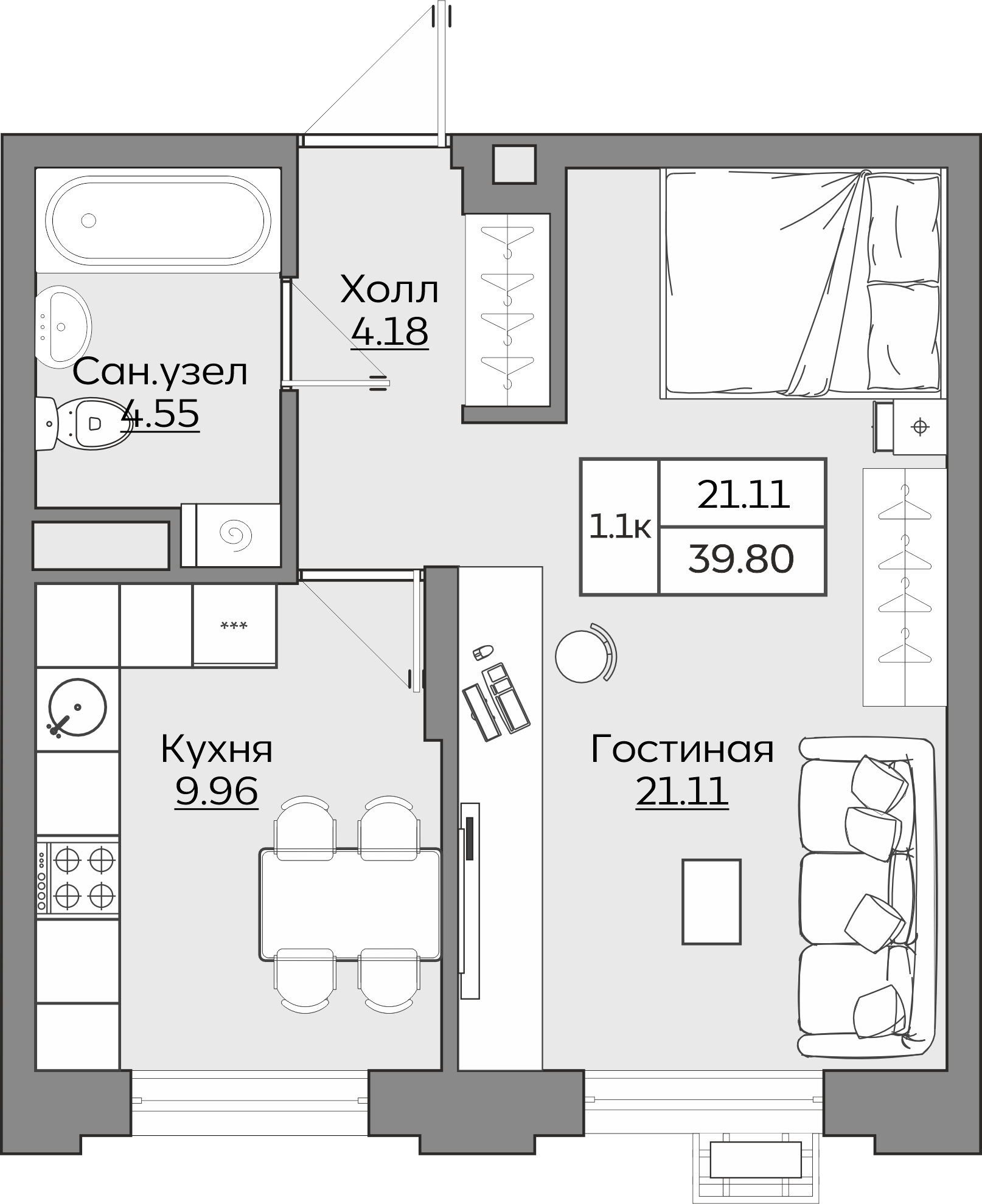 Планировка квартиры — новостройки Казани