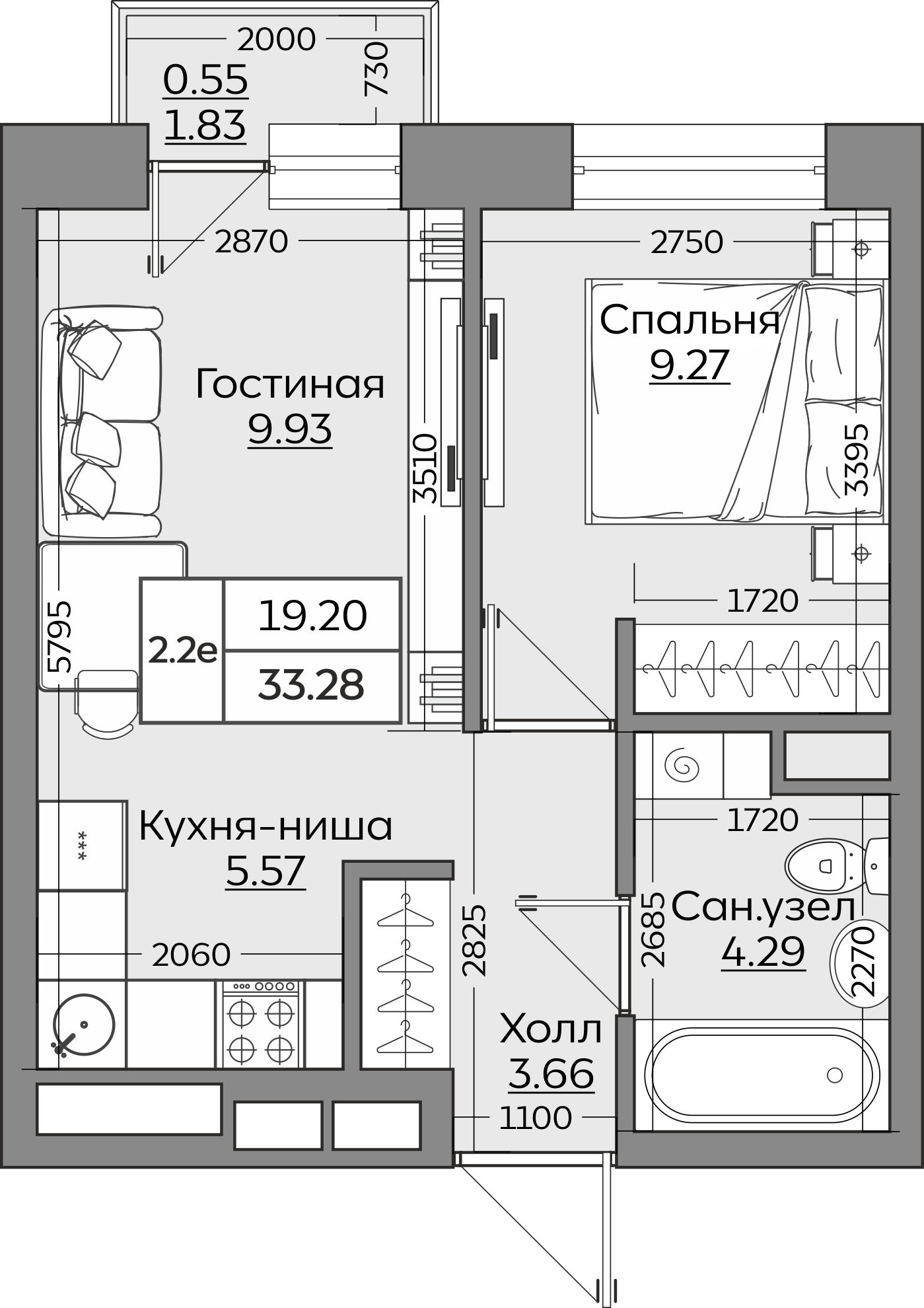 Планировка квартиры — новостройки Казани