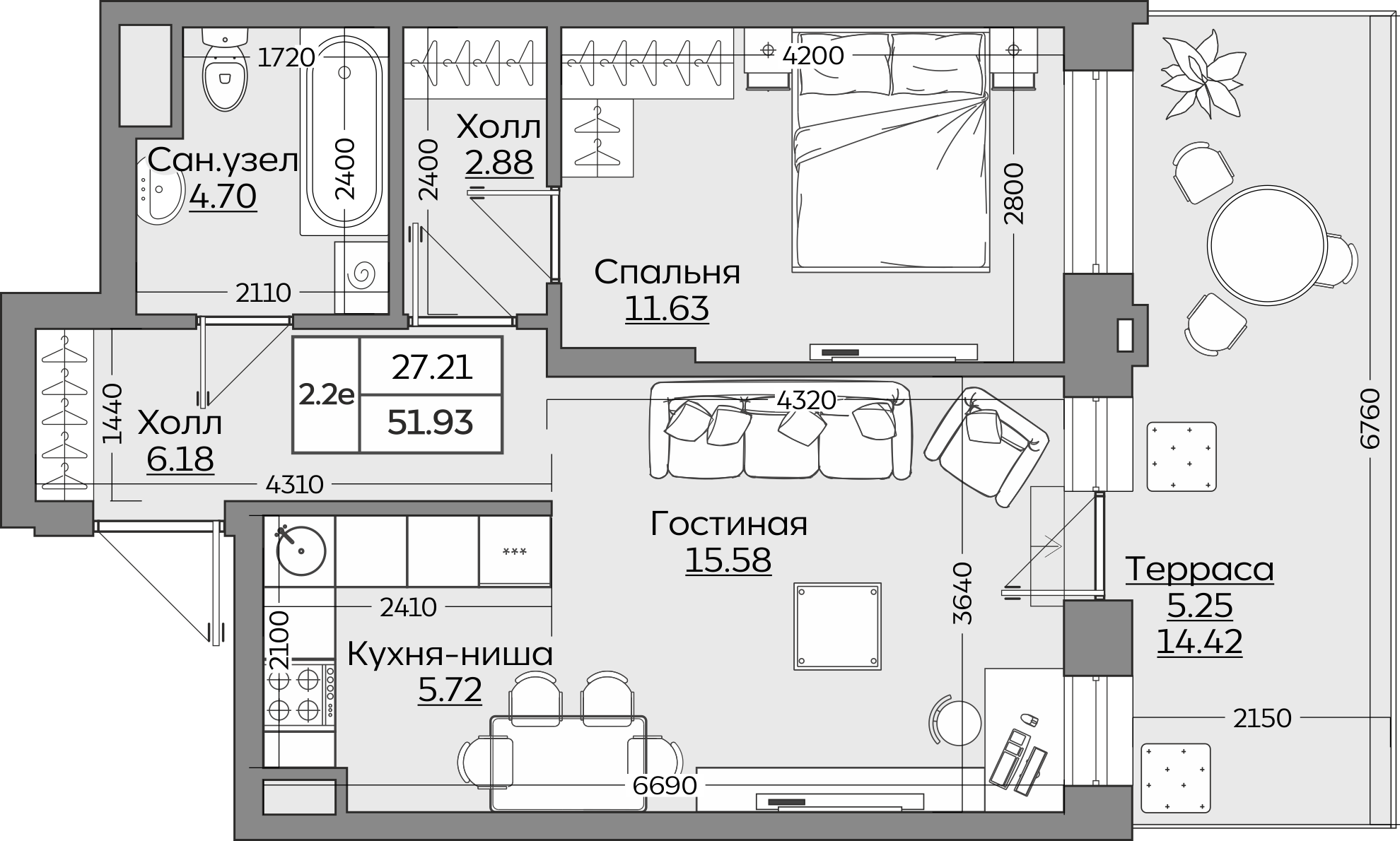 Планировка квартиры — новостройки Казани