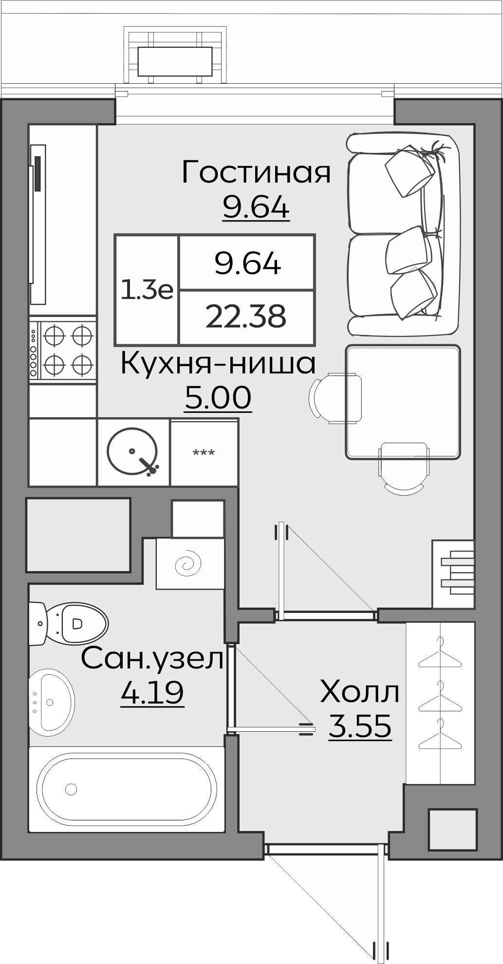 Планировка квартиры — новостройки Казани