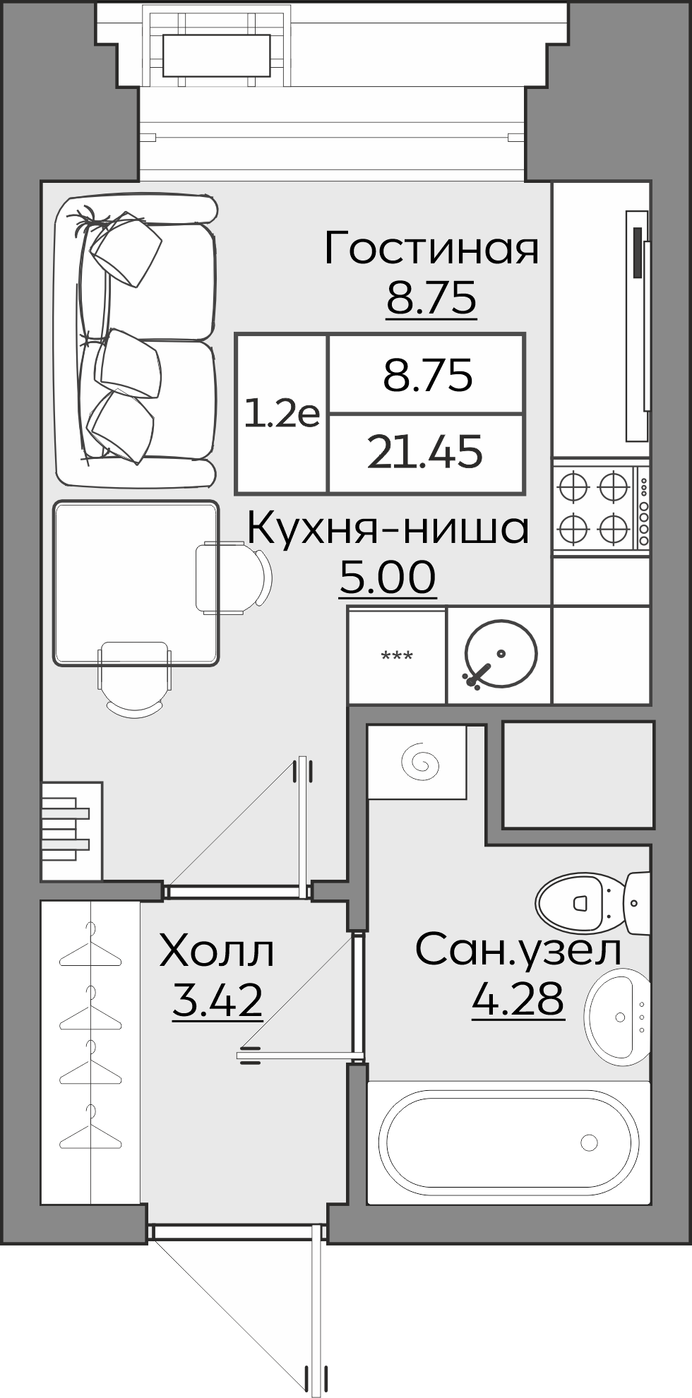 Планировка квартиры — новостройки Казани