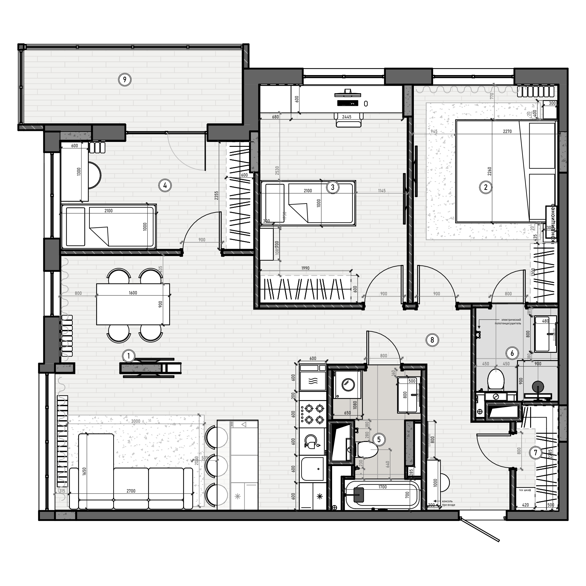 Планировка квартиры — новостройки Казани