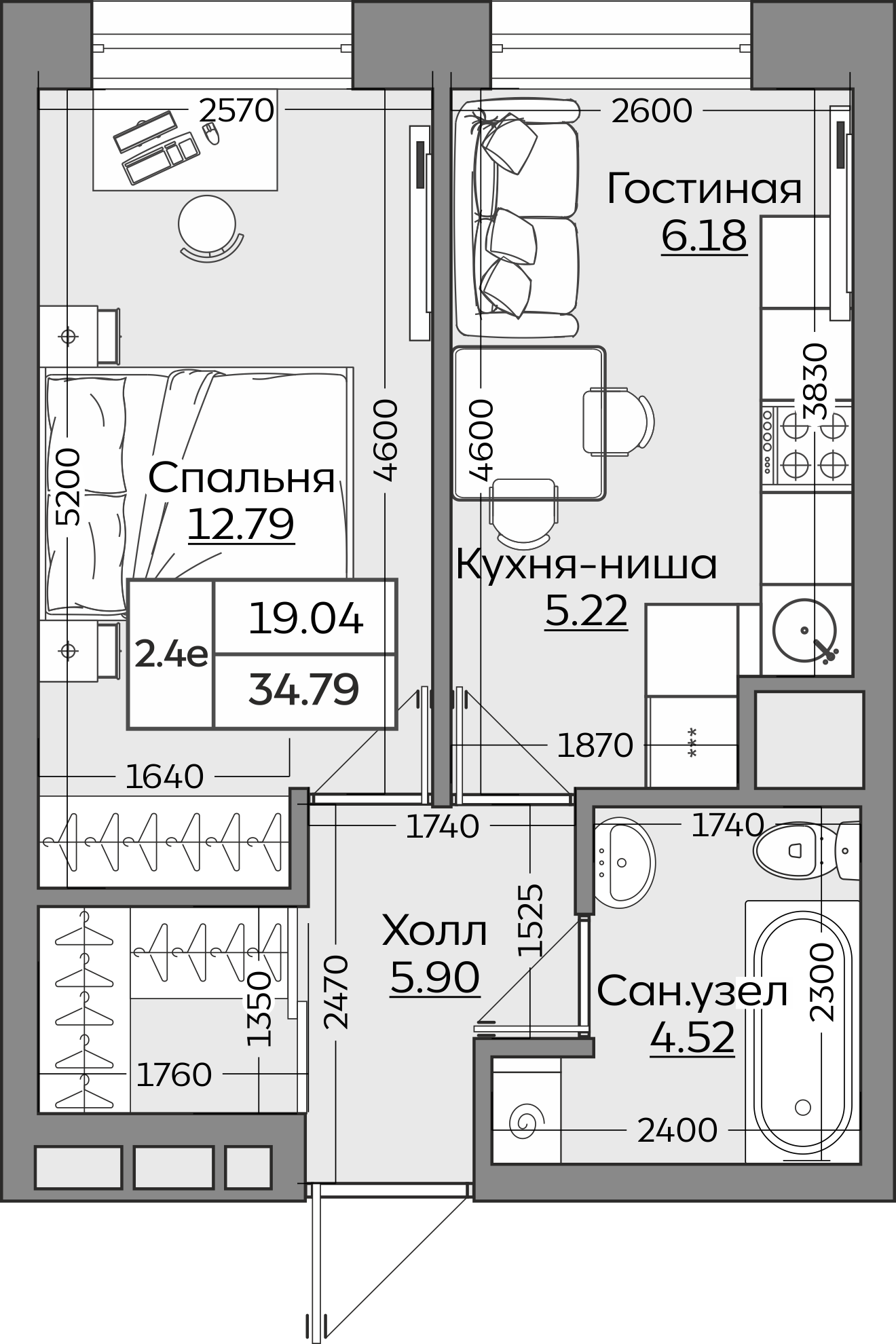 Планировка квартиры — новостройки Казани