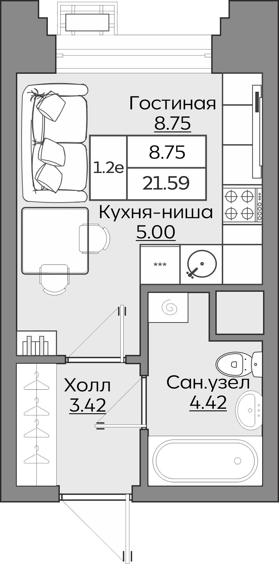 Планировка квартиры — новостройки Казани