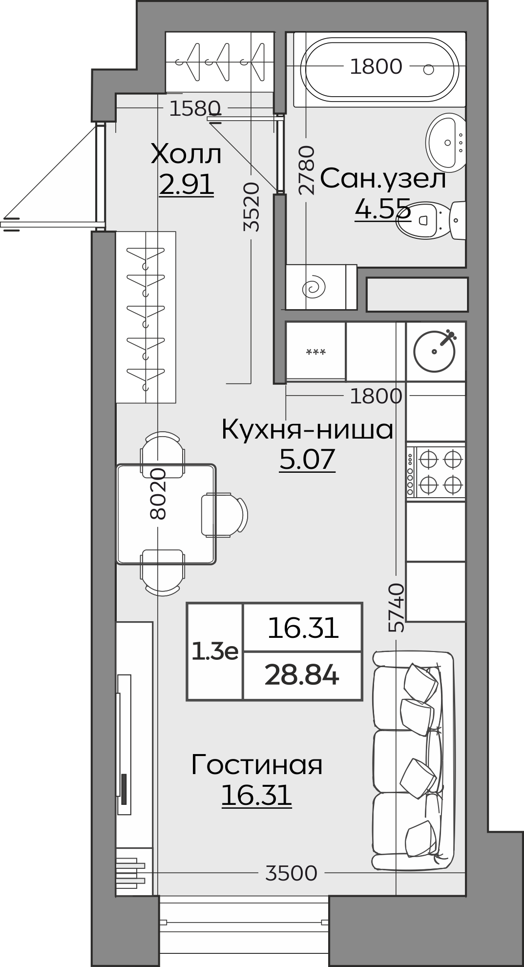 Планировка квартиры — новостройки Казани