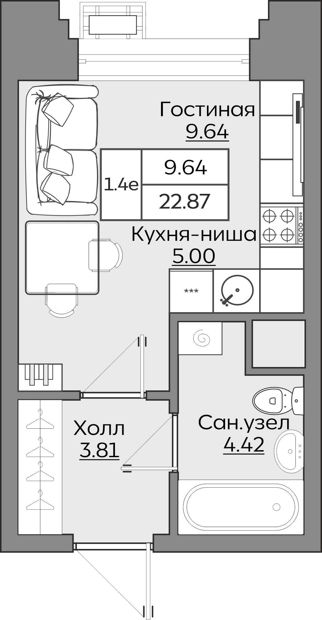 Планировка квартиры — новостройки Казани