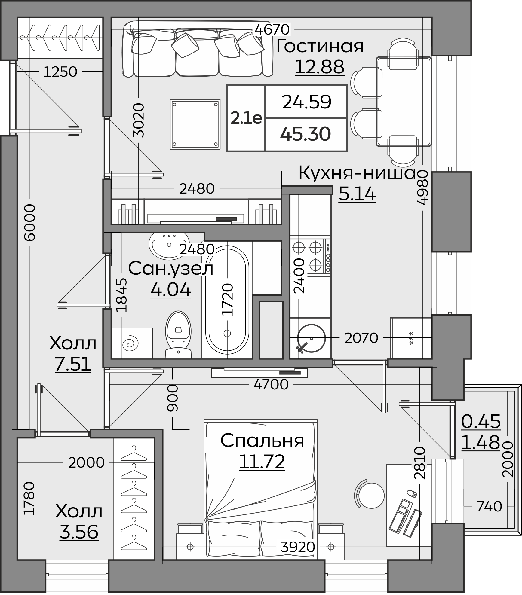 Планировка квартиры — новостройки Казани