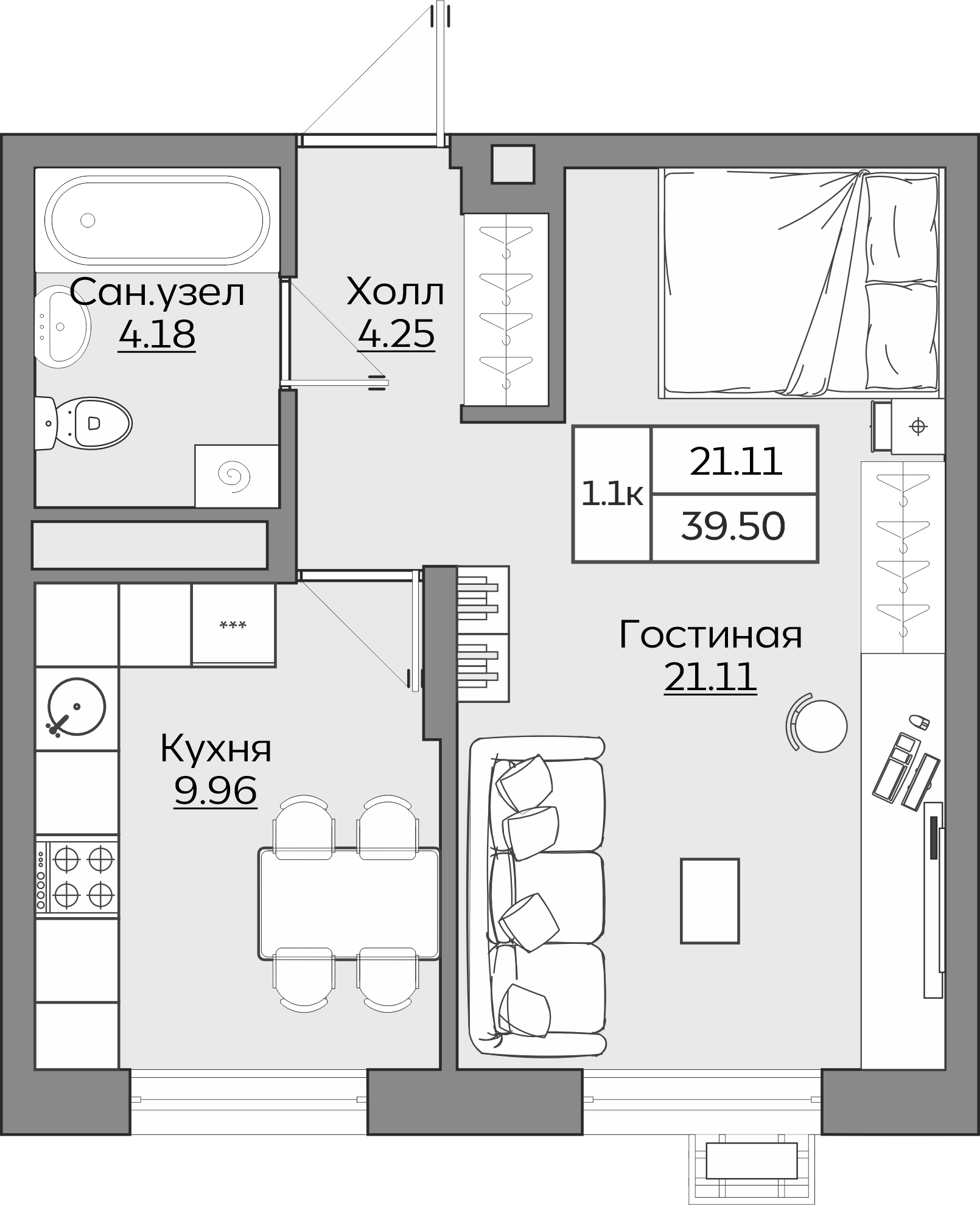 Планировка квартиры — новостройки Казани