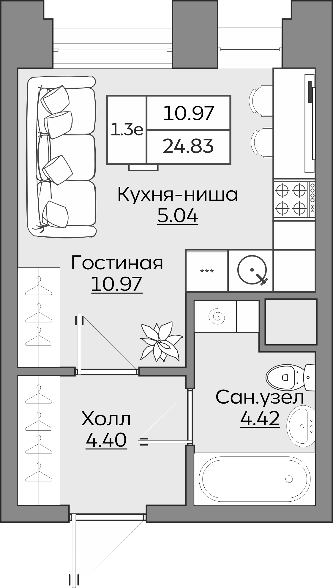 Планировка квартиры — новостройки Казани
