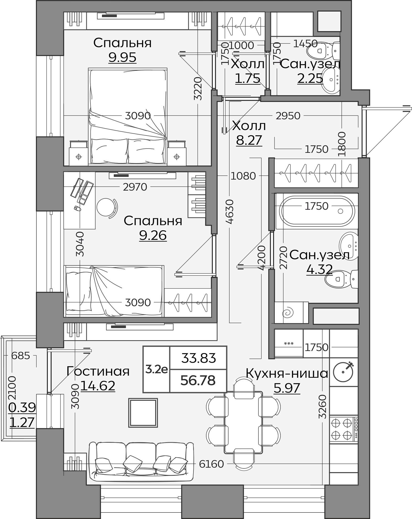 Планировка квартиры — новостройки Казани
