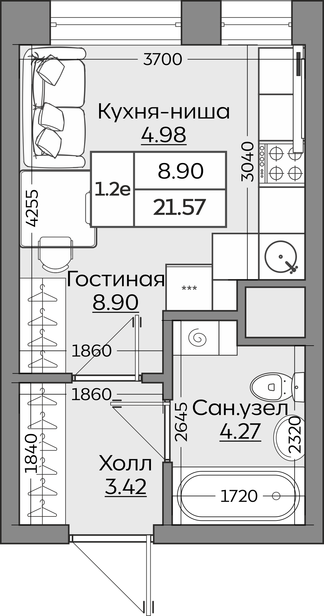 Планировка квартиры — новостройки Казани