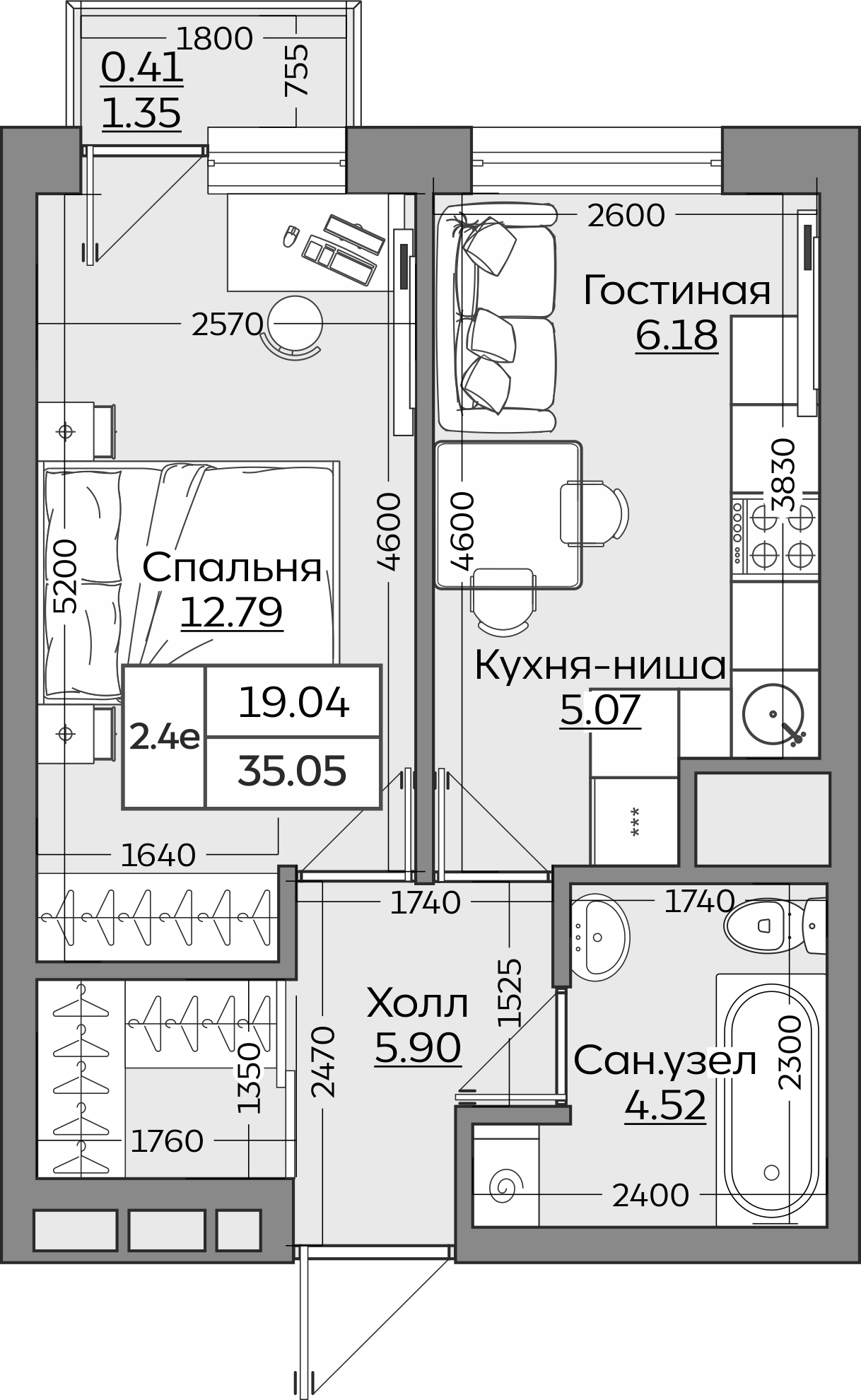 Планировка квартиры — новостройки Казани