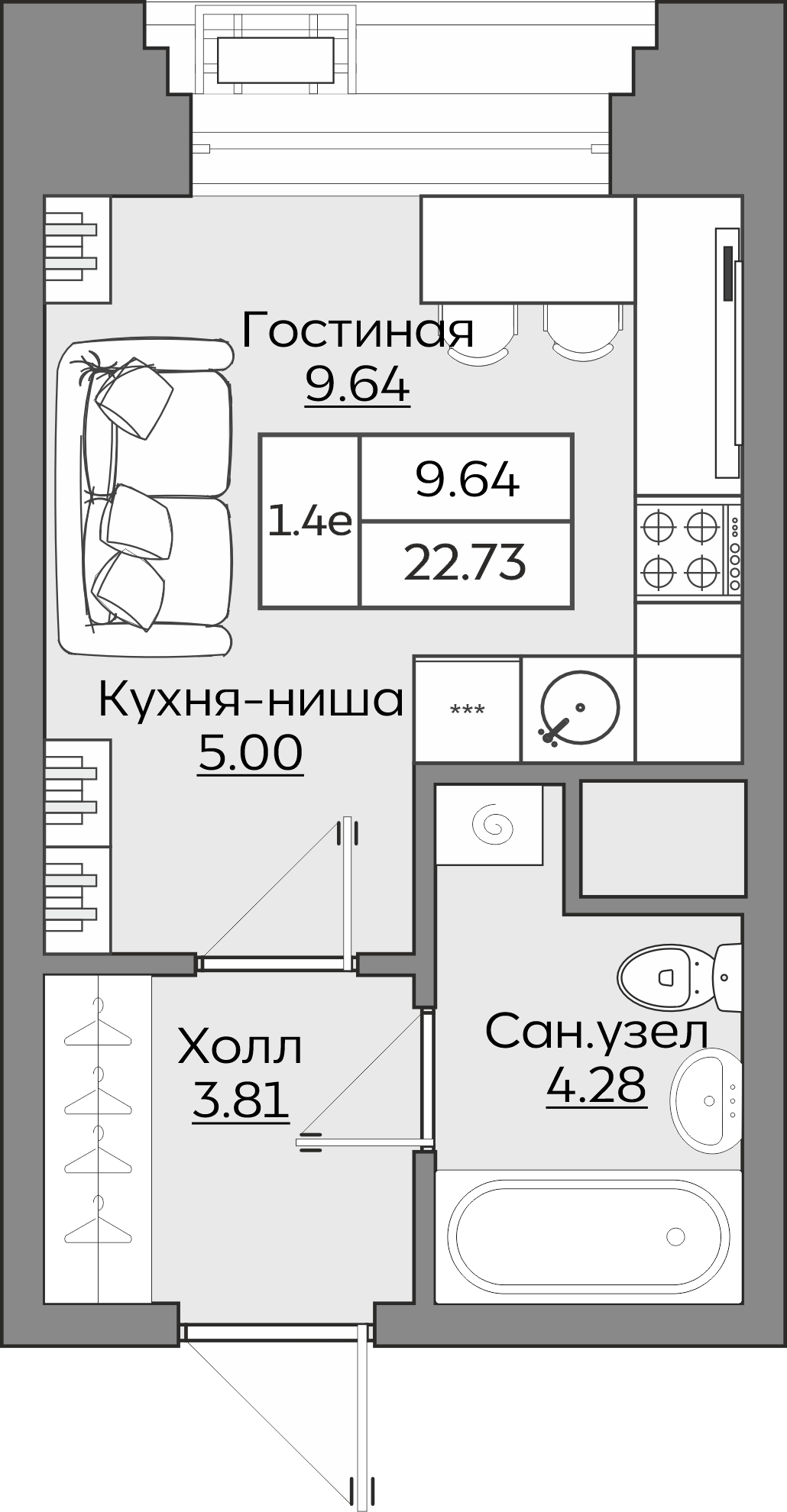 Планировка квартиры — новостройки Казани