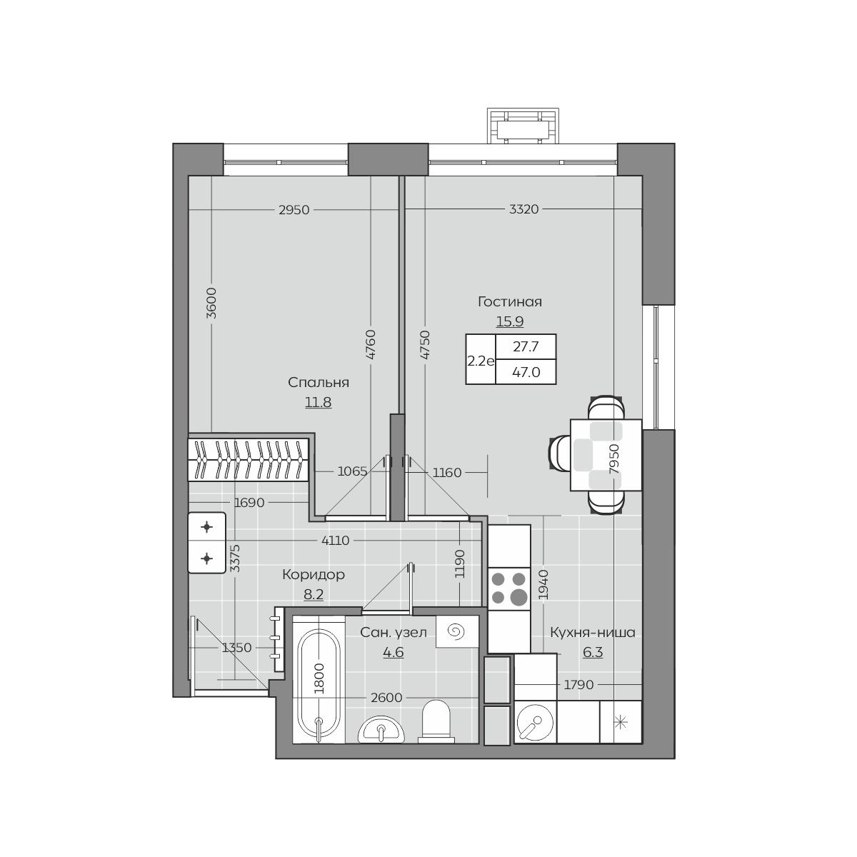 Планировка квартиры — новостройки Казани