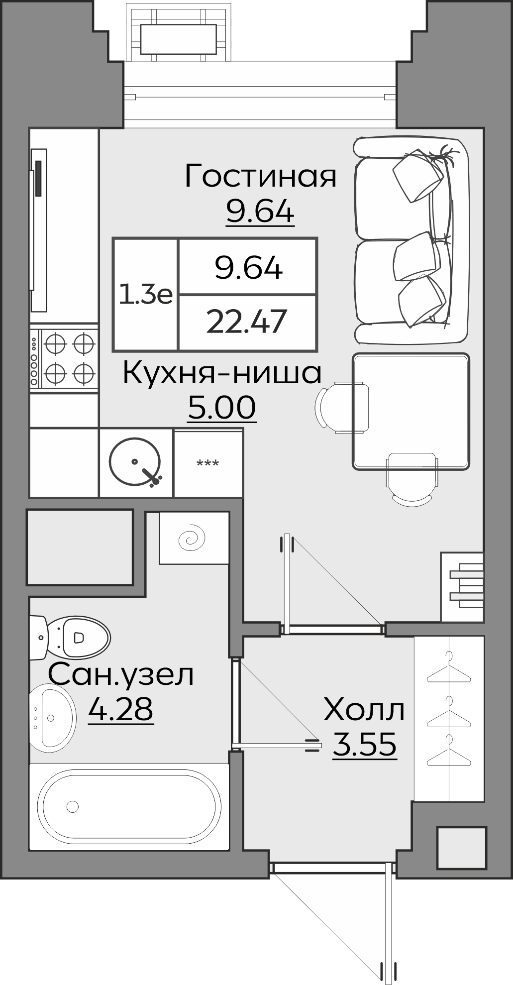 Планировка квартиры — новостройки Казани