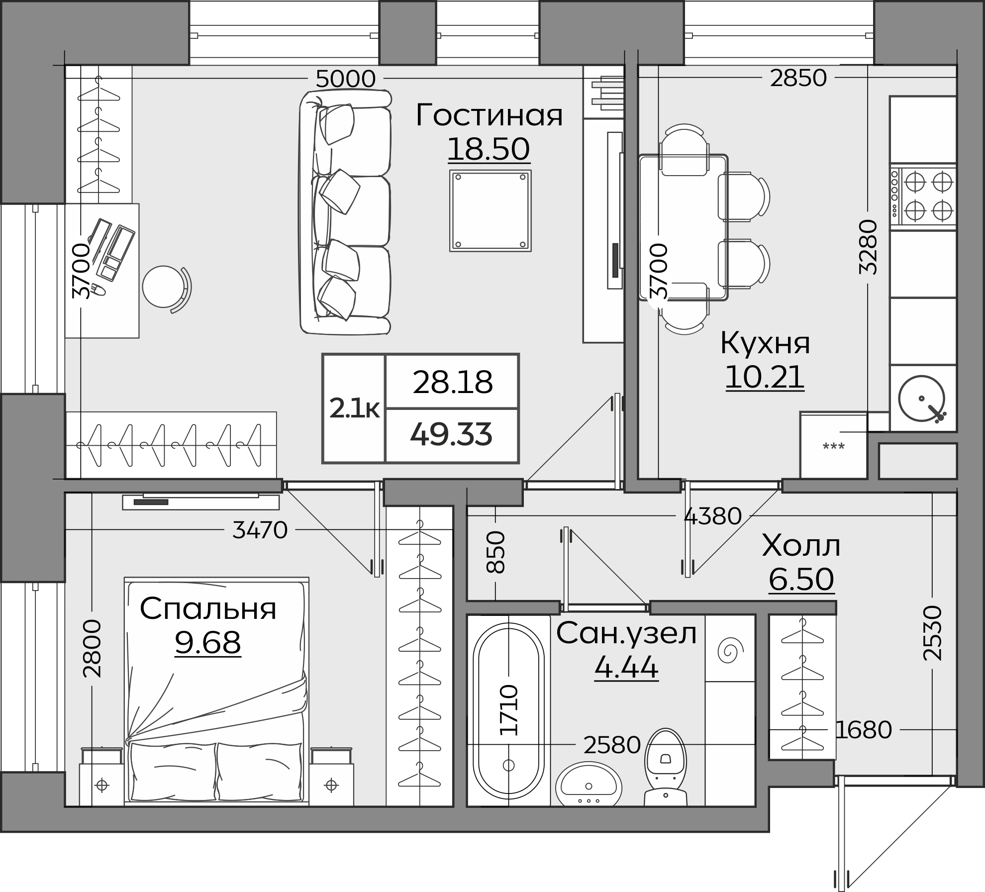Планировка квартиры — новостройки Казани