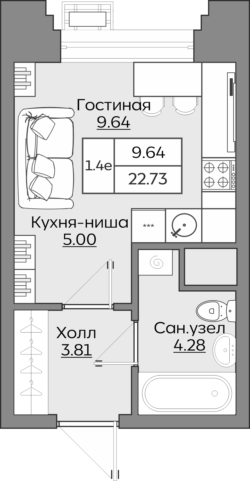 Планировка квартиры — новостройки Казани
