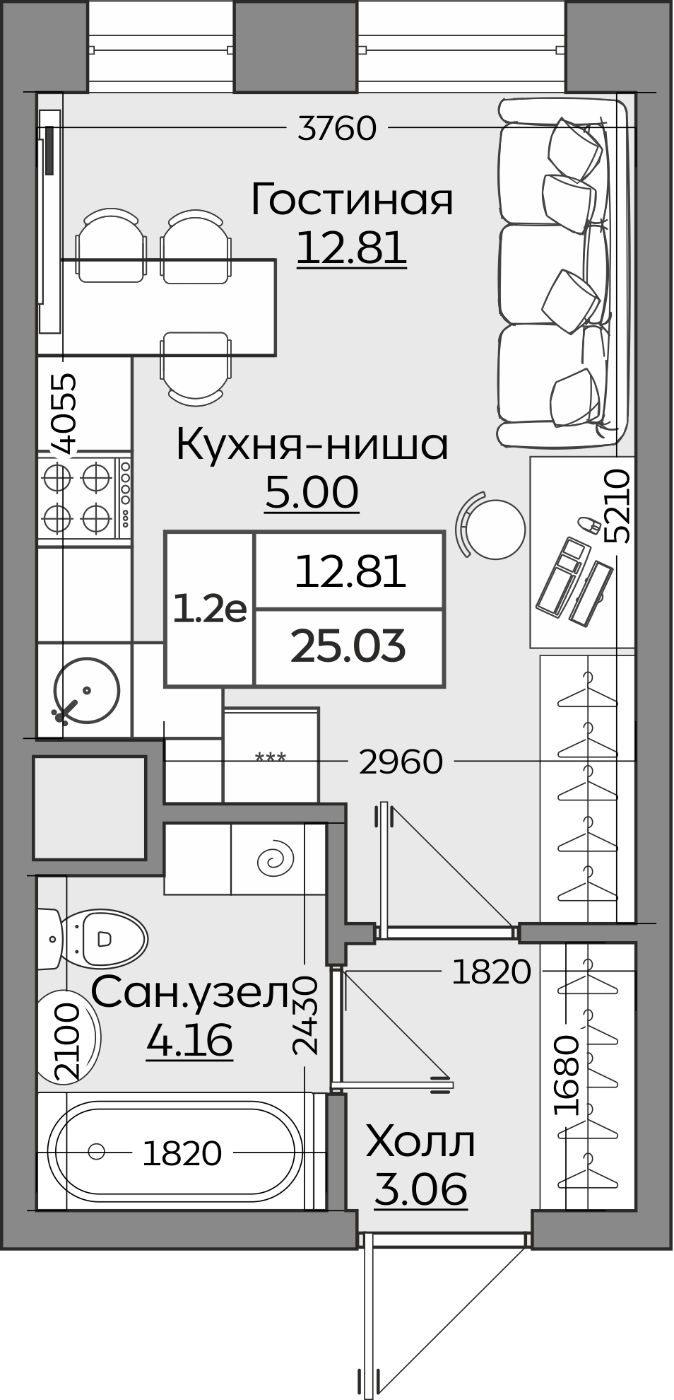 Планировка квартиры — новостройки Казани