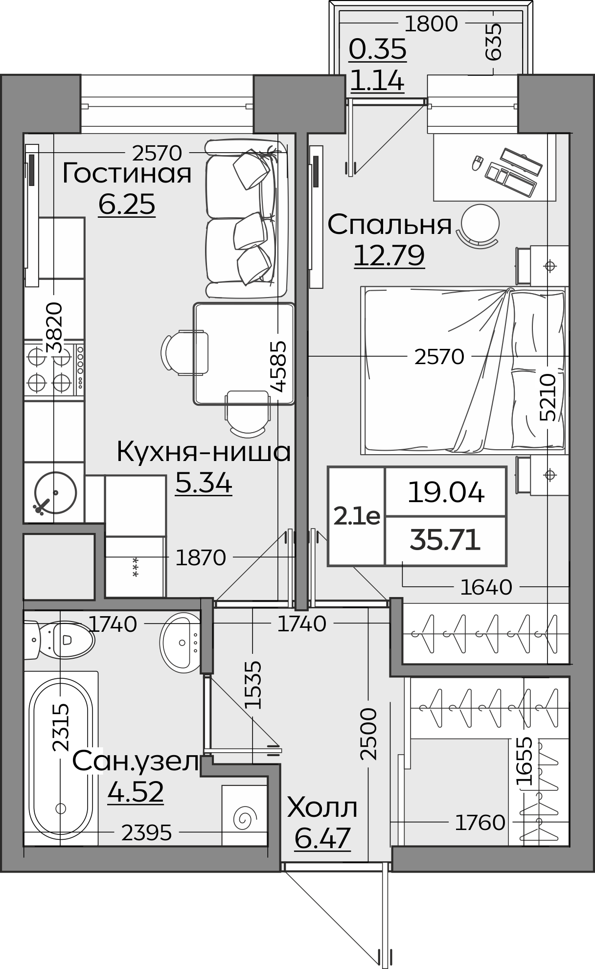 Планировка квартиры — новостройки Казани