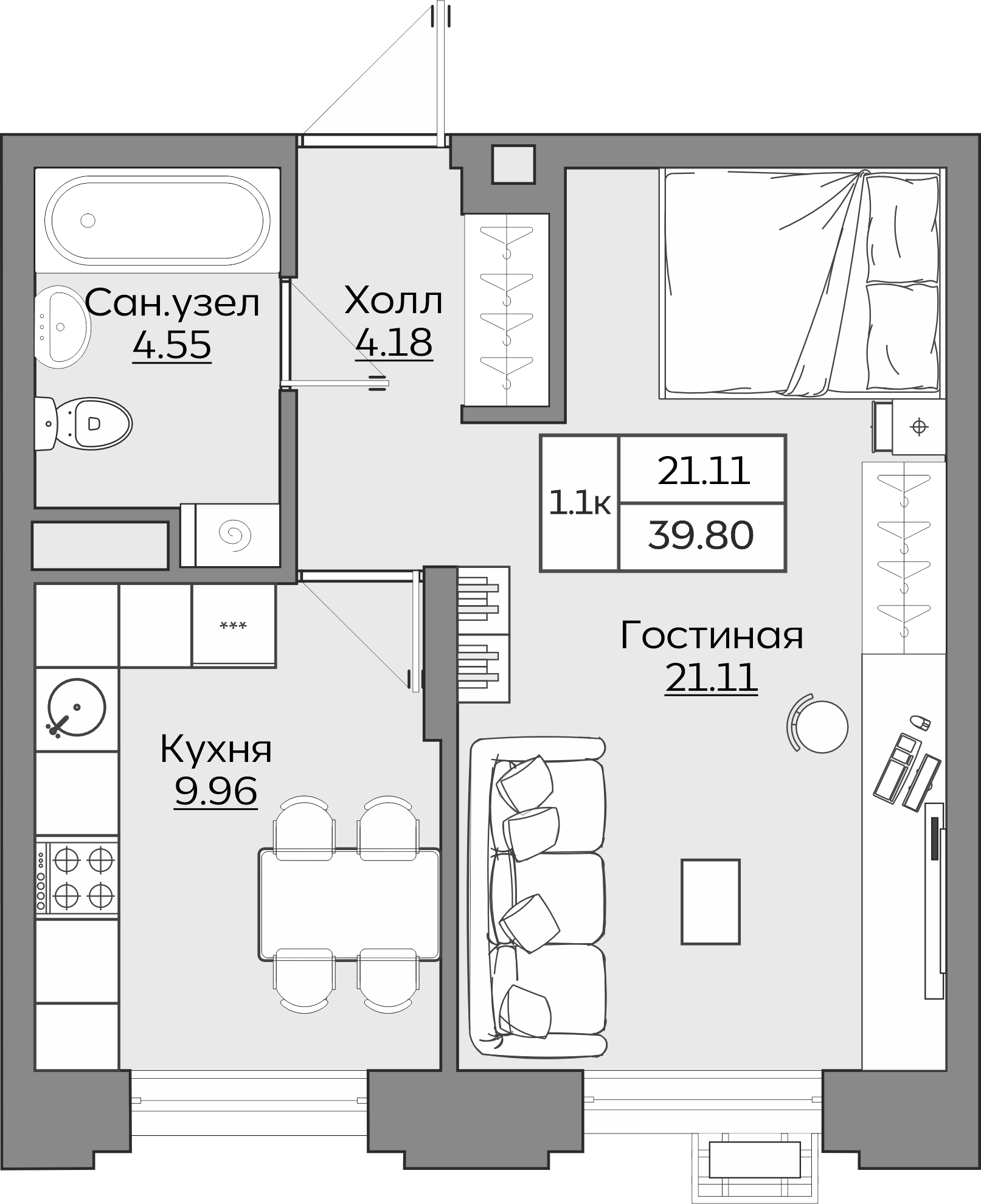 Планировка квартиры — новостройки Казани