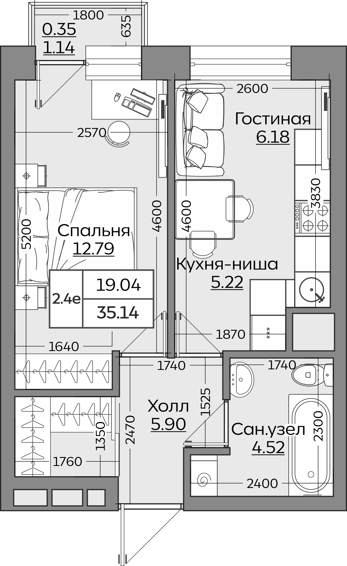Планировка квартиры — новостройки Казани