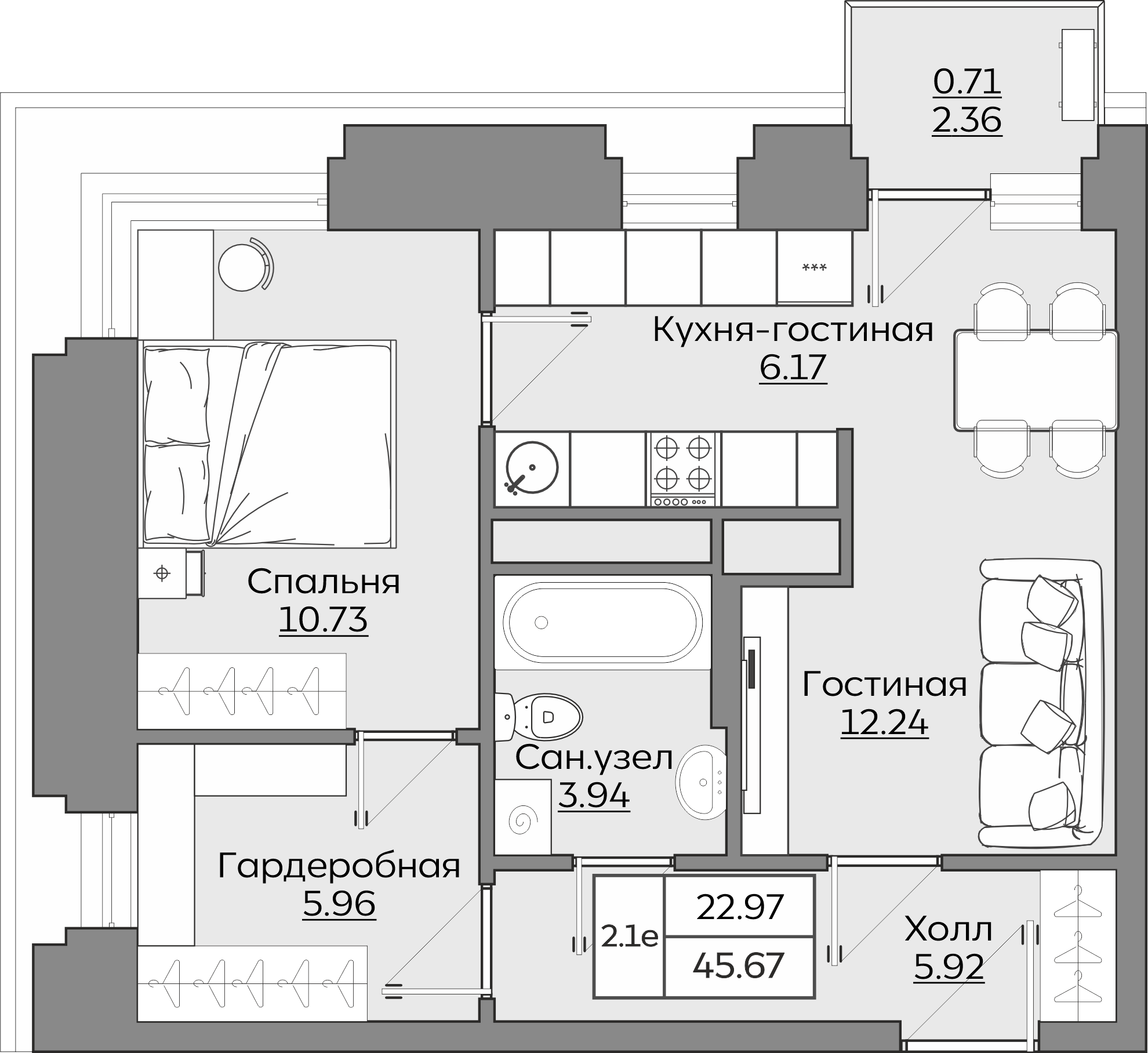 Планировка квартиры — новостройки Казани