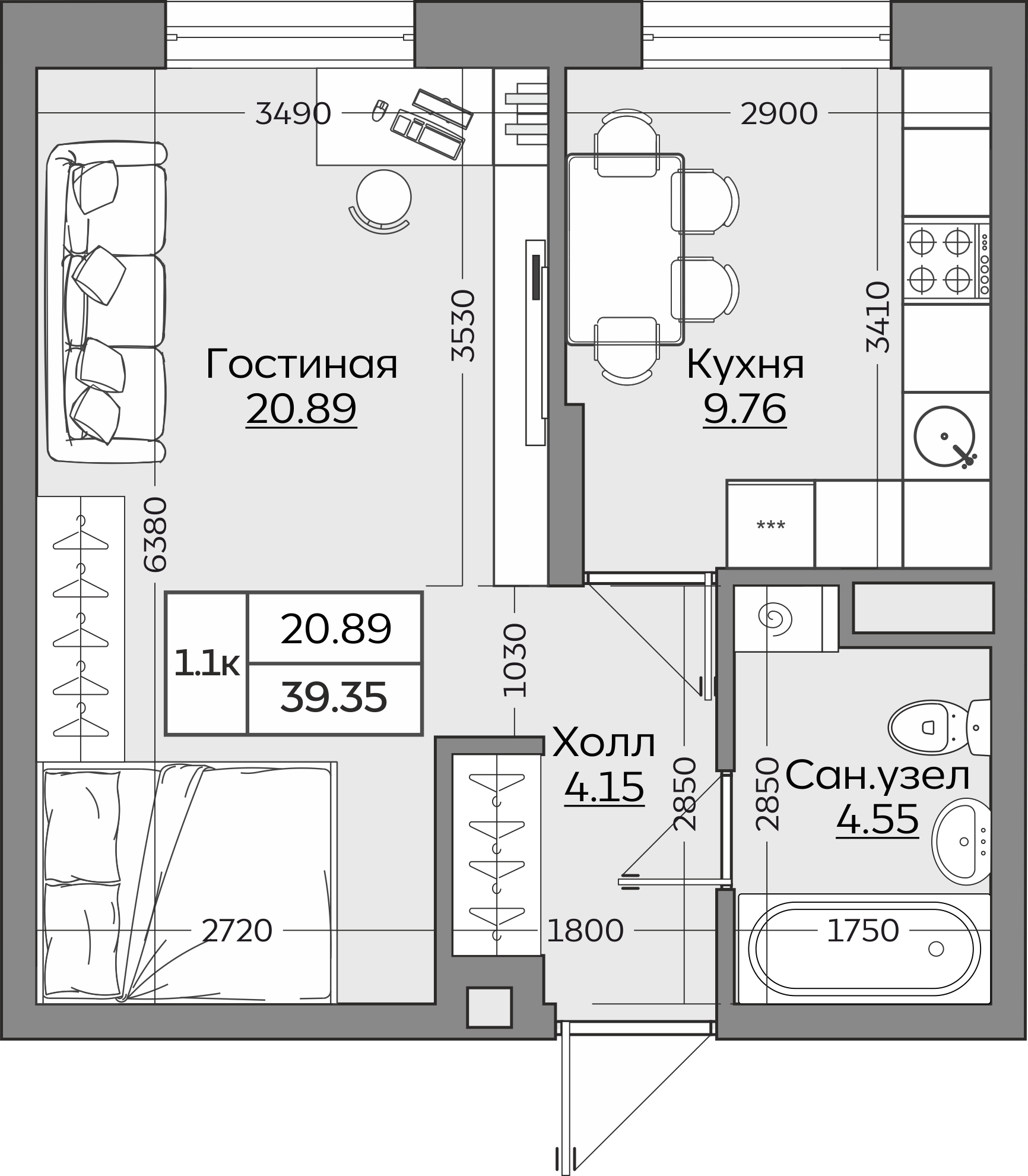 Планировка квартиры — новостройки Казани