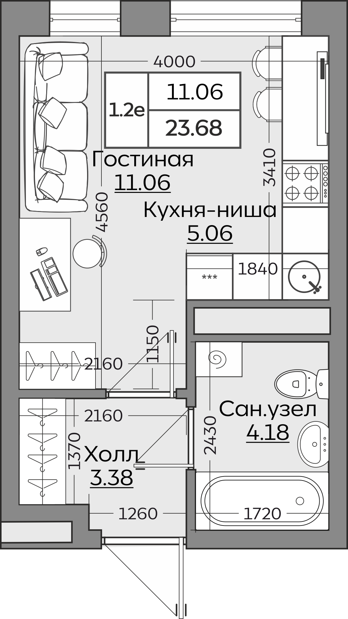 Планировка квартиры — новостройки Казани