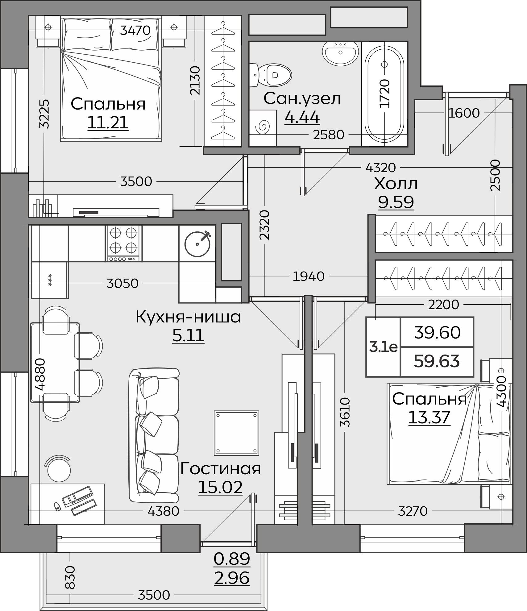 Планировка квартиры — новостройки Казани