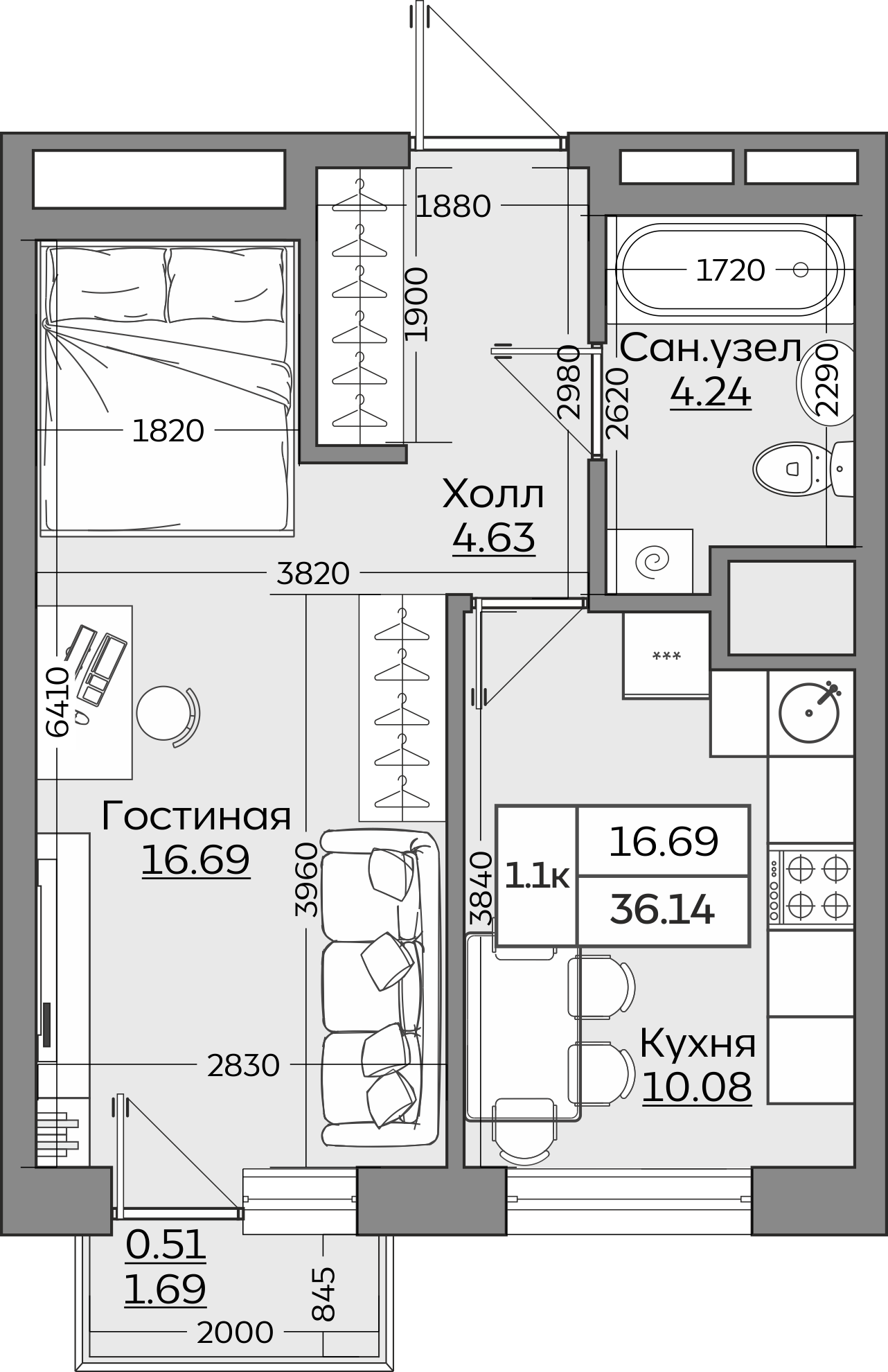 Планировка квартиры — новостройки Казани