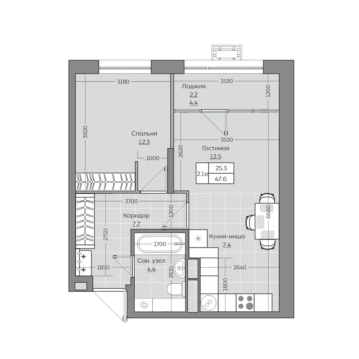 Планировка квартиры — новостройки Казани
