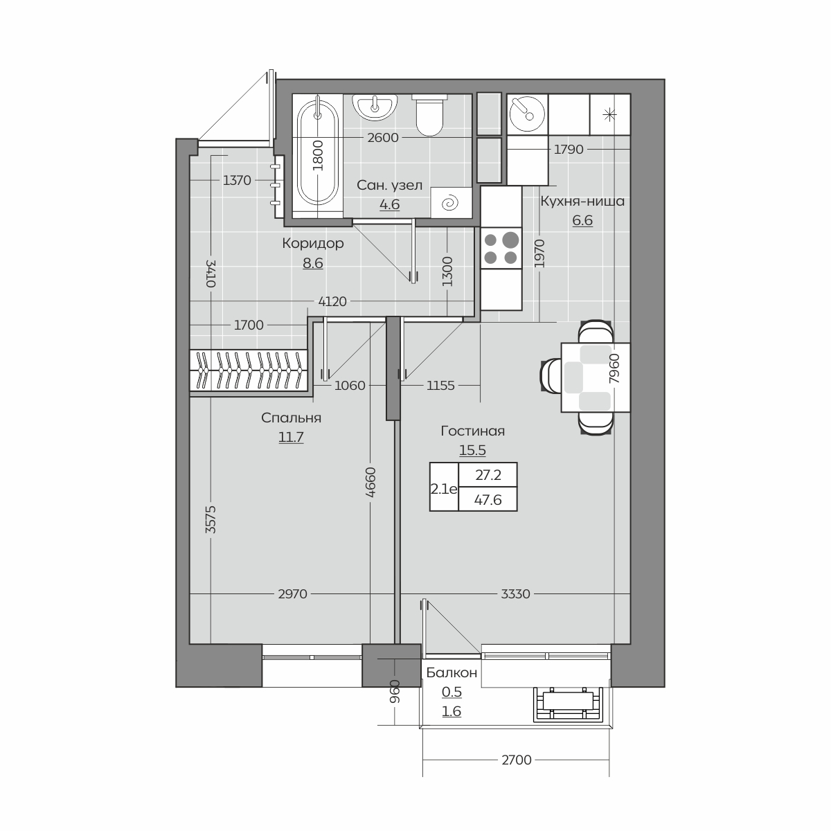 Планировка квартиры — новостройки Казани
