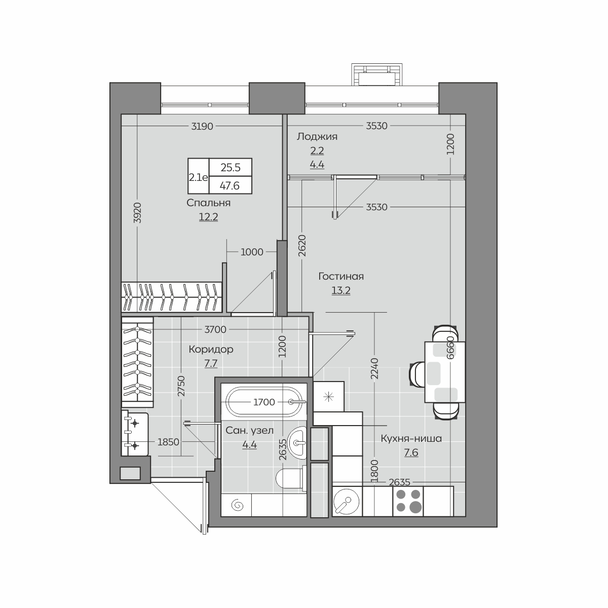 Планировка квартиры — новостройки Казани