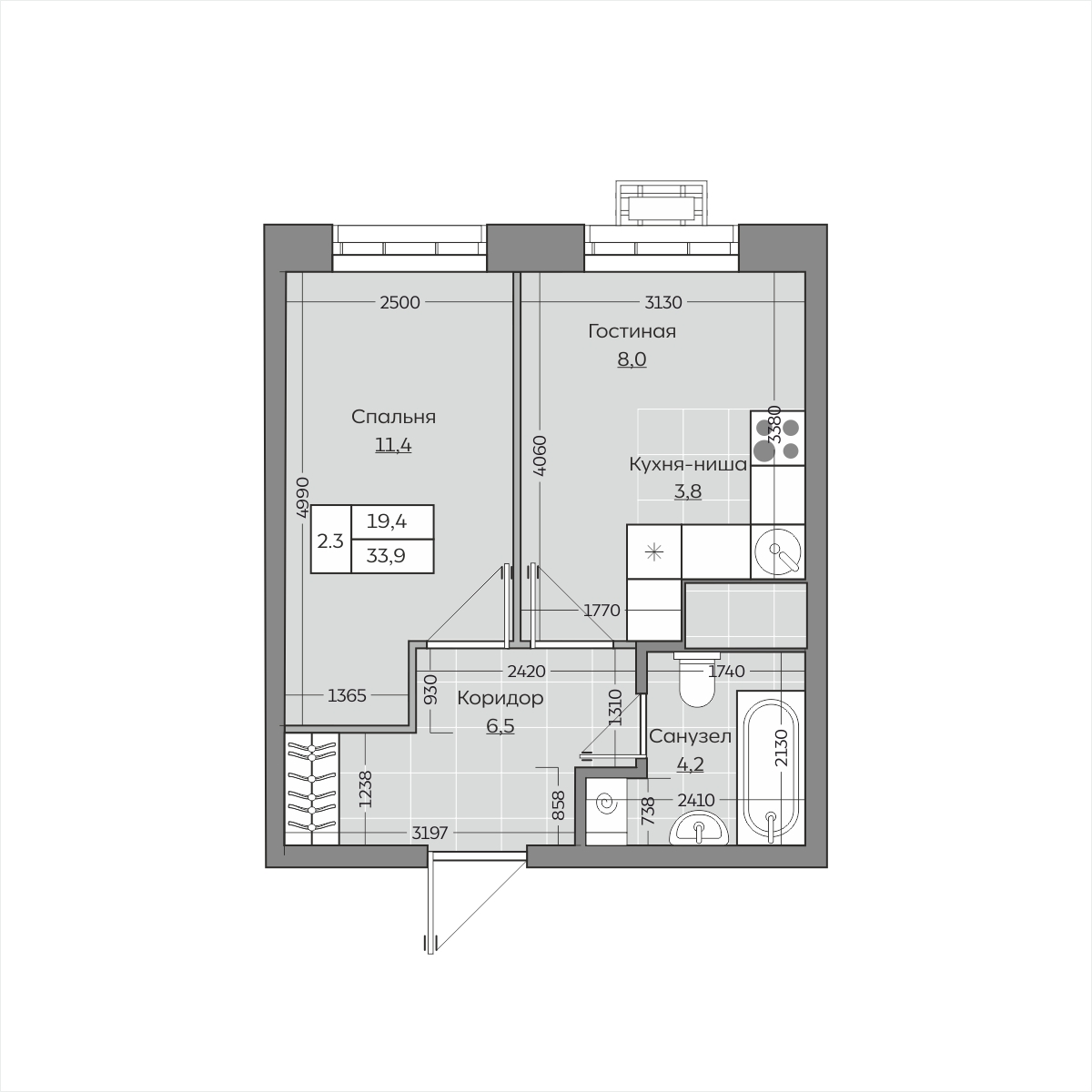 Планировка квартиры — новостройки Казани