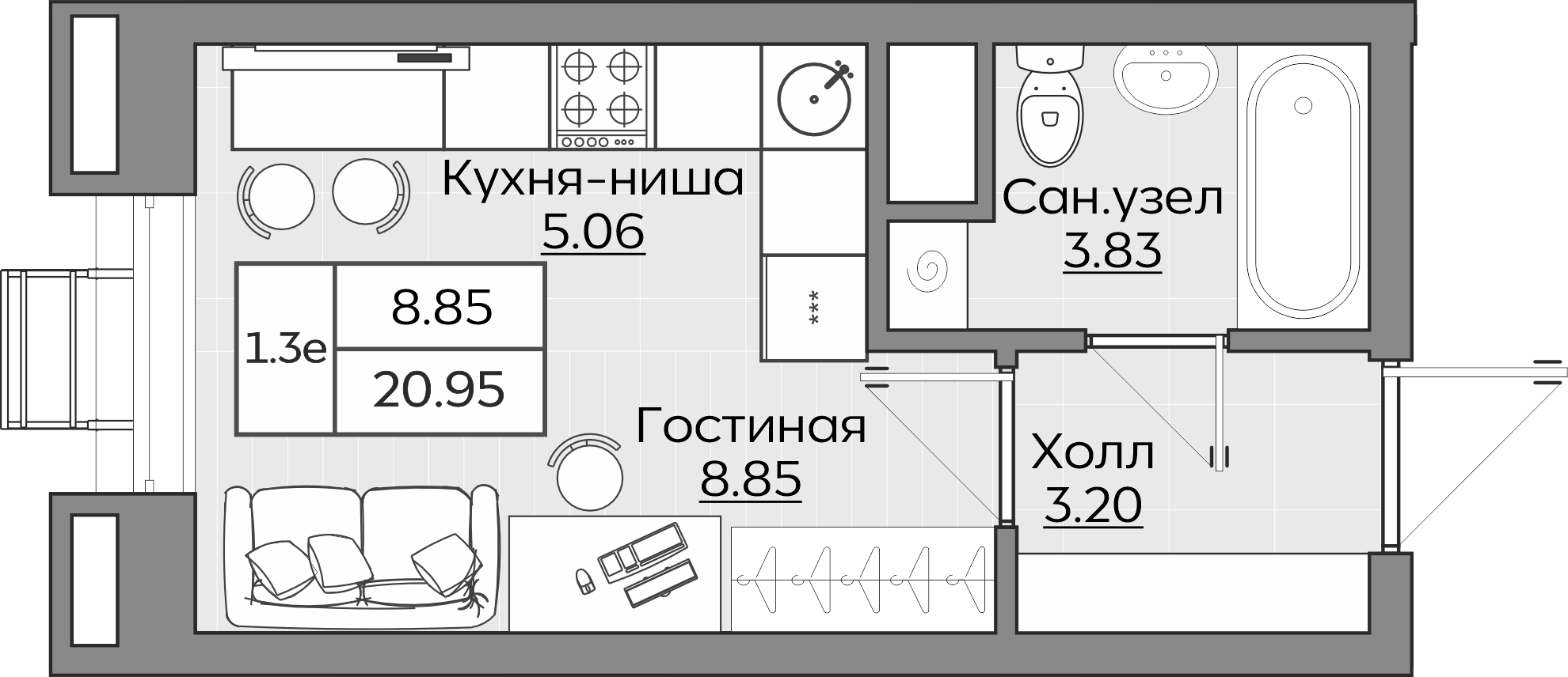 Планировка квартиры — новостройки Казани
