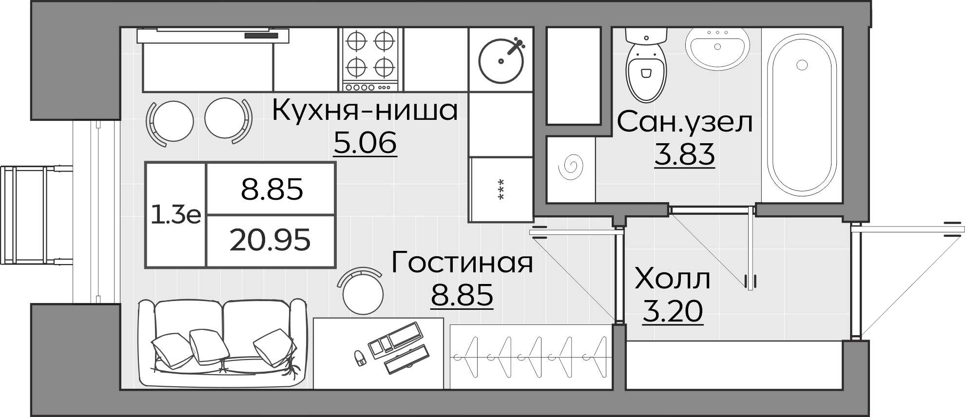 Планировка квартиры — новостройки Казани