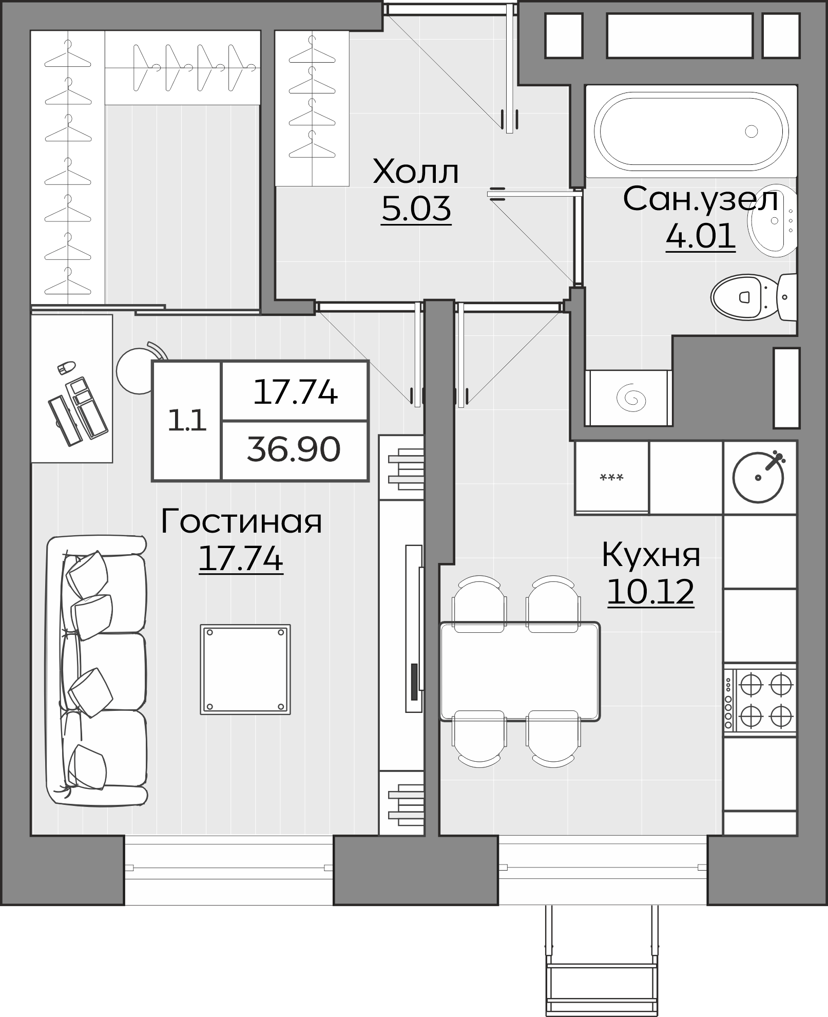 Планировка квартиры — новостройки Казани