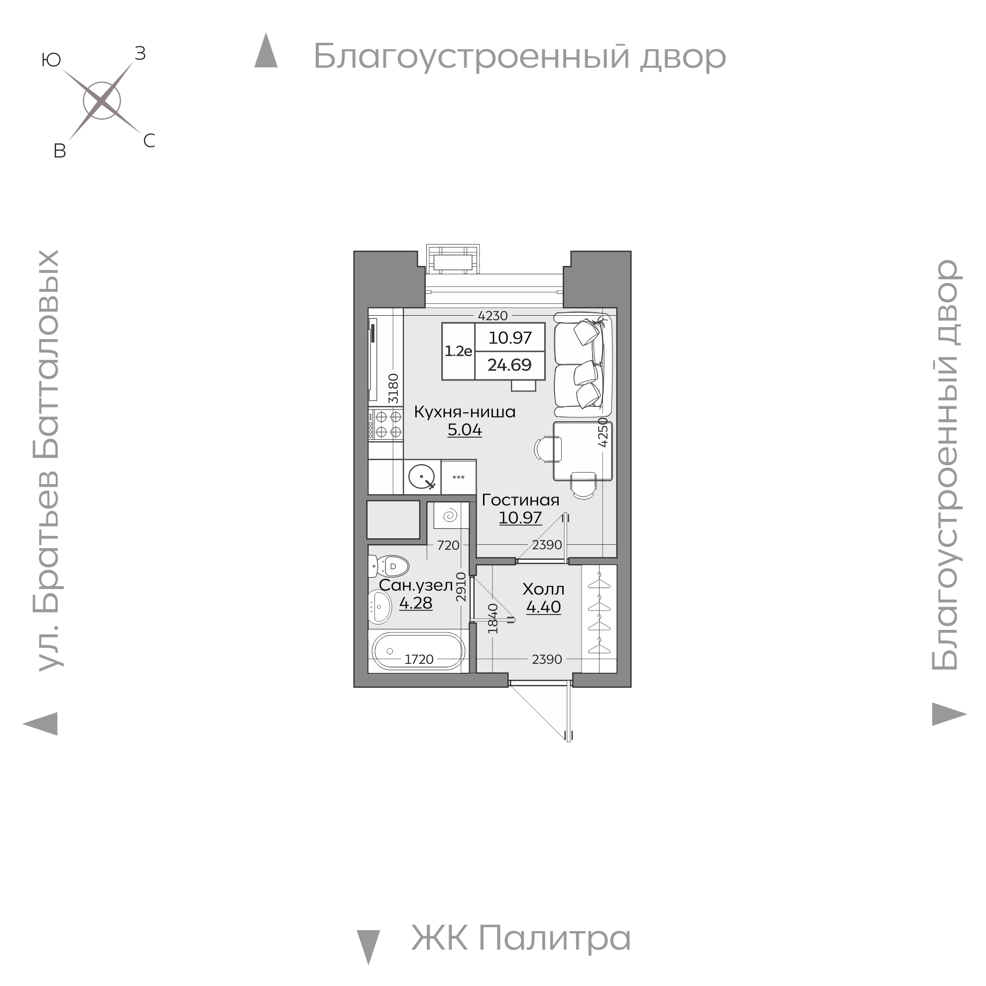Планировка с размерами — квартиры в новостройках Казани